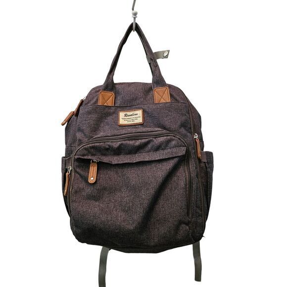 Ruvalino Diaper Bag Grey Gender Neutral Backpack Bag - Picture 2 of 13